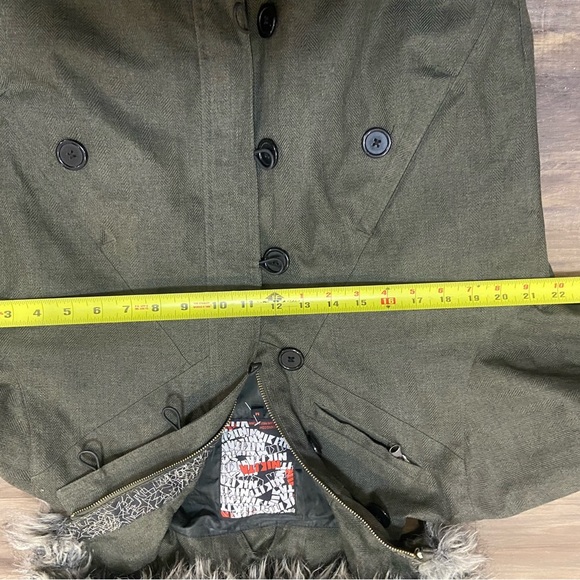 Nikita Dark Green Jacket with Faux Fur Hood - Picture 7 of 11